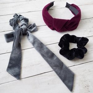 Velvet Hair Accessory Bundle